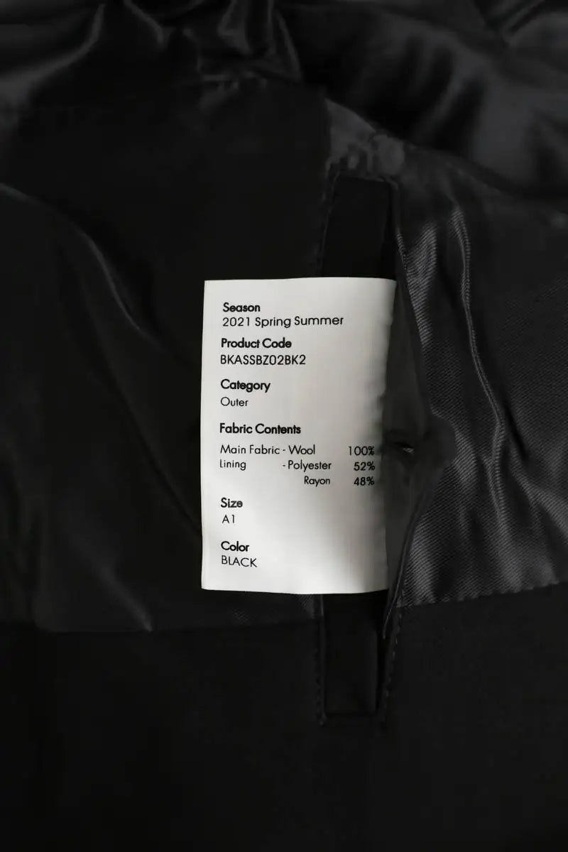 Blazer Ader Error Noir en Laine