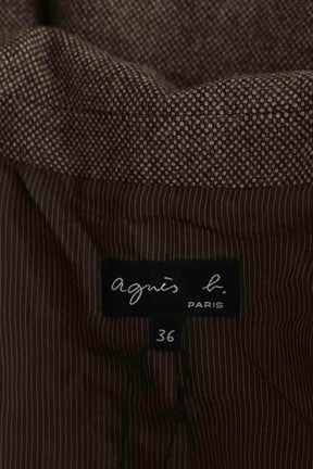 Blazer Agnès B. Marron en Laine