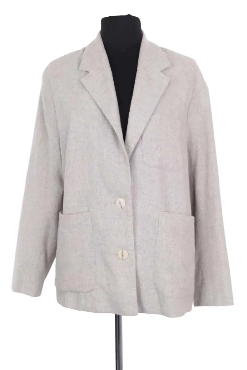 Blazer American Vintage Gris en Coton, taille S - Seconde Main