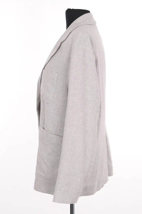 Blazer American Vintage Gris en Coton
