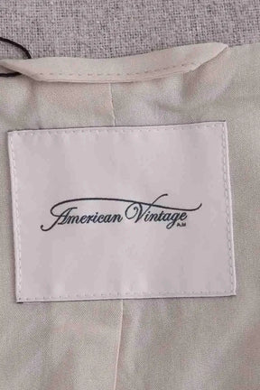 Blazer American Vintage Gris en Coton