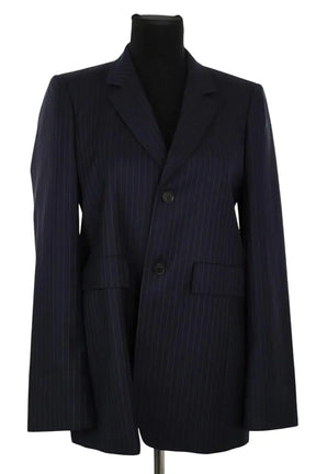 Blazer Balenciaga Bleu en Laine, taille S - Seconde Main
