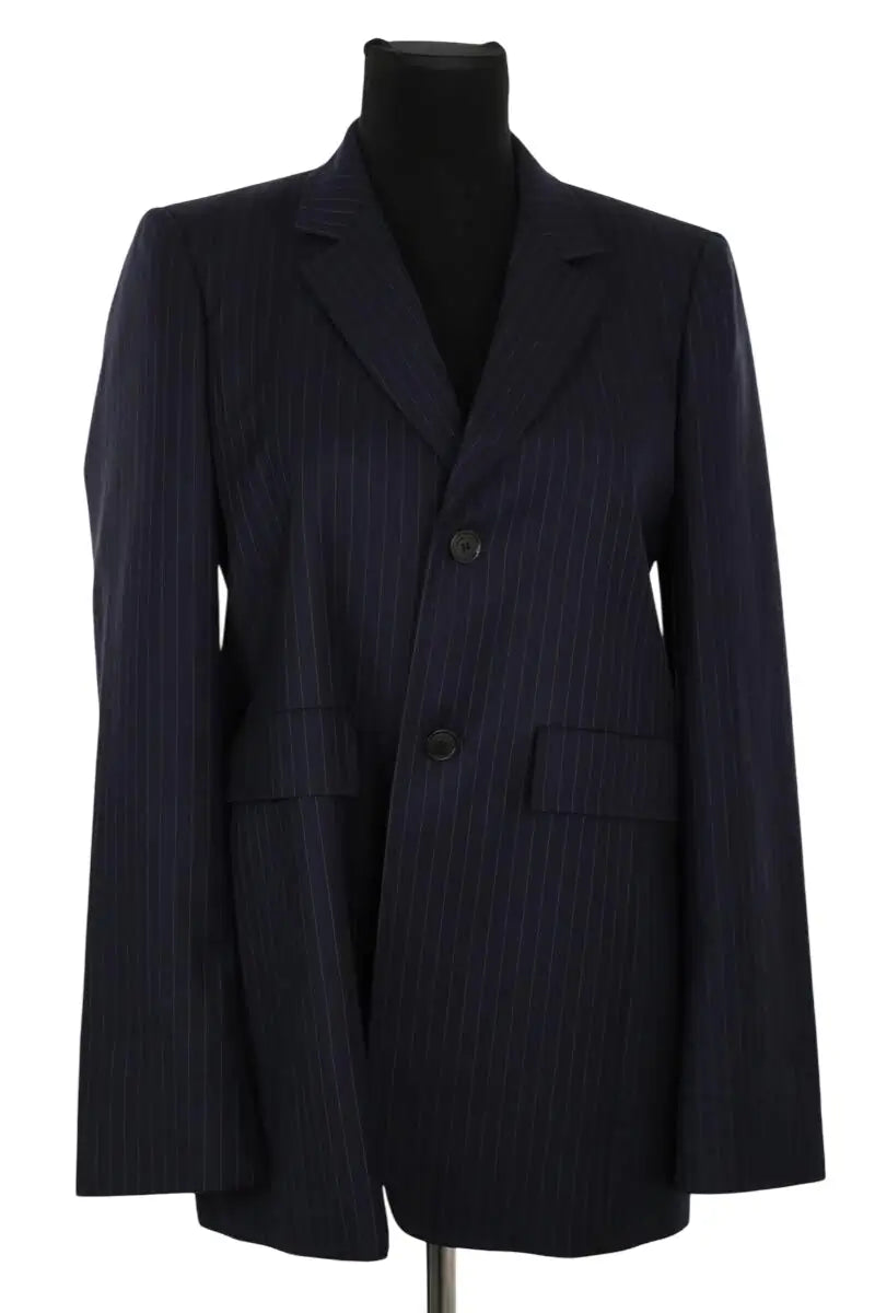Blazer Balenciaga Bleu en Laine, taille S - Seconde Main