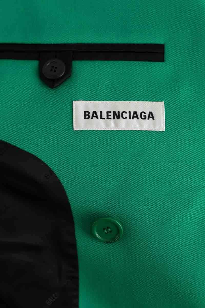 Blazer Balenciaga Vert en Laine