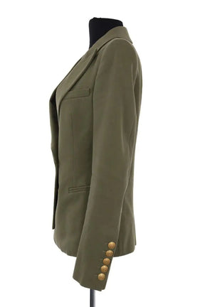 Blazer Balmain Kaki en Coton