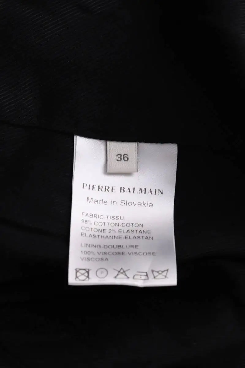 Blazer Balmain Kaki en Coton