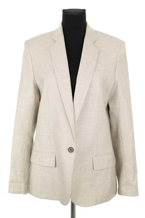 Blazer Barbara Bui Doré en Laine, taille S - Seconde Main
