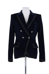 Blazer Barbara Bui Marine en Coton, taille M - Seconde Main