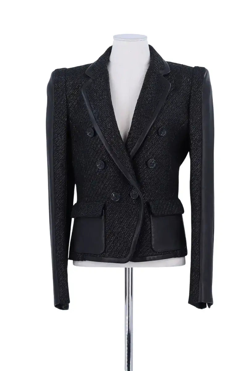 Blazer Barbara Bui Noir en Laine, taille L - Seconde Main