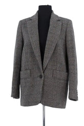 Blazer Ba&Sh Anthracite en Laine, taille S - Seconde Main