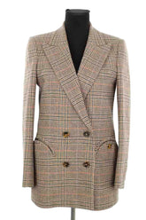 Blazer Blazé Milano Marron en Laine, taille S - Seconde Main