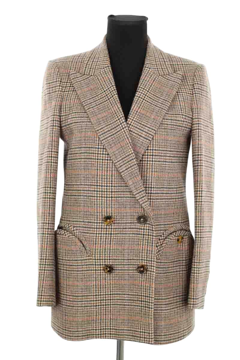 Blazer Blazé Milano Marron en Laine, taille S - Seconde Main