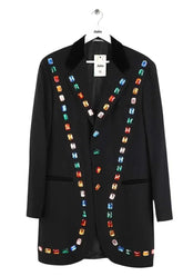 Blazer Byblos Noir en Coton, taille L - Seconde Main