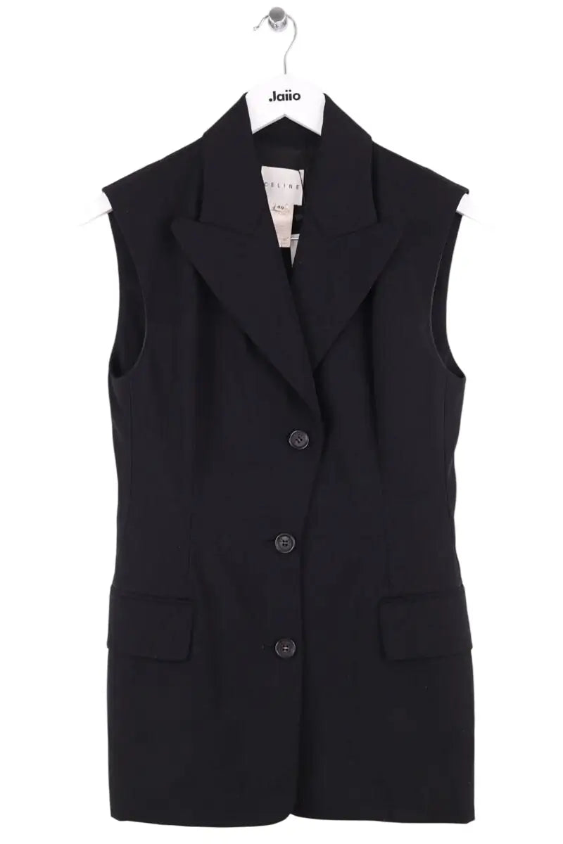 Blazer Celine Noir en Laine, taille S - Seconde Main