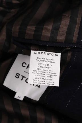 Blazer Chloé Stora Marine en Laine