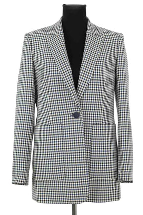 Blazer Claudie Pierlot Bleu en Coton, taille M - Seconde Main
