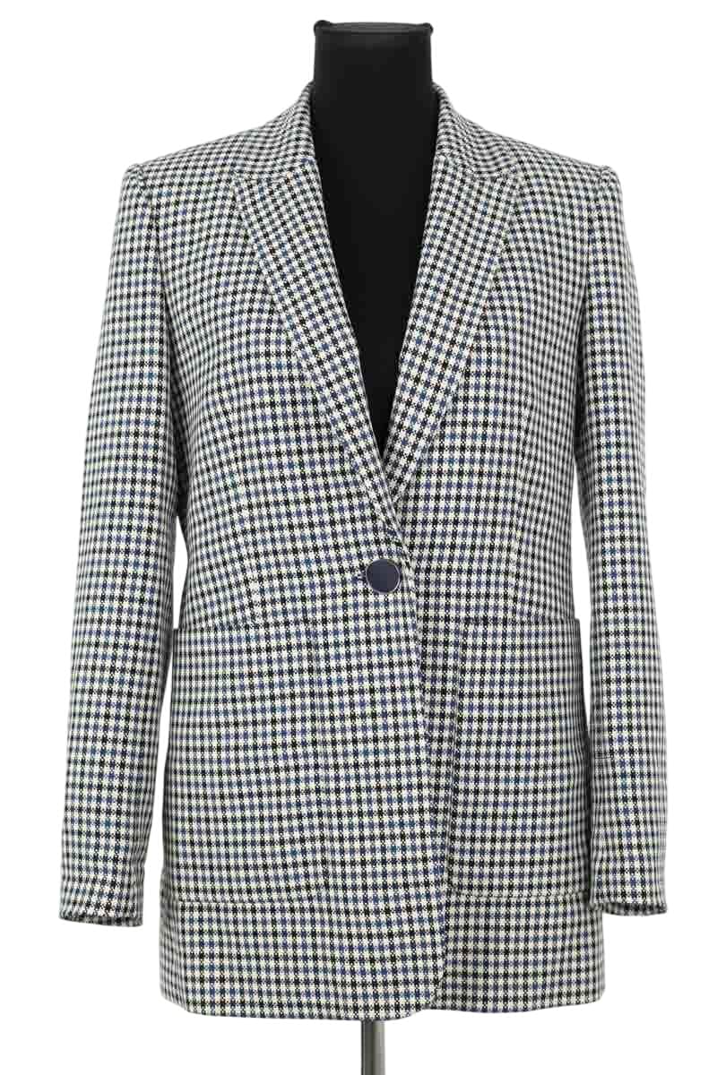 Blazer Claudie Pierlot Bleu en Coton, taille M - Seconde Main