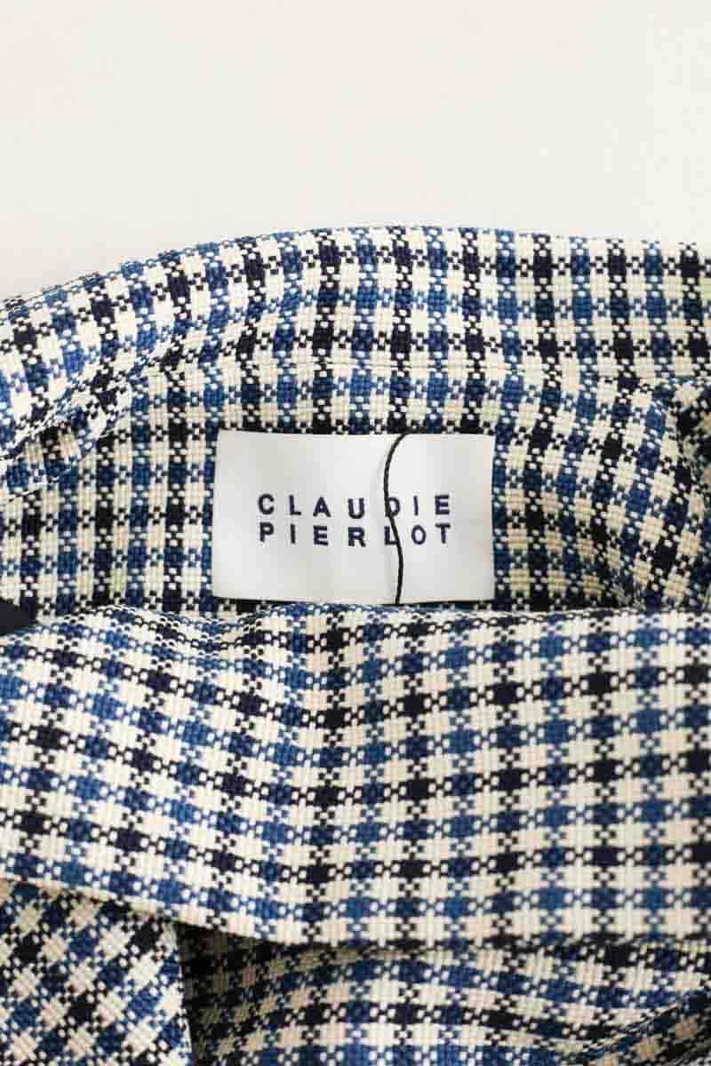 Blazer Claudie Pierlot Bleu en Coton