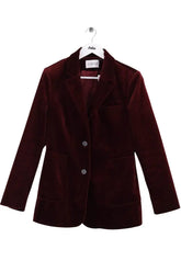 Blazer Claudie Pierlot Bordeaux en Coton, taille L - Seconde Main