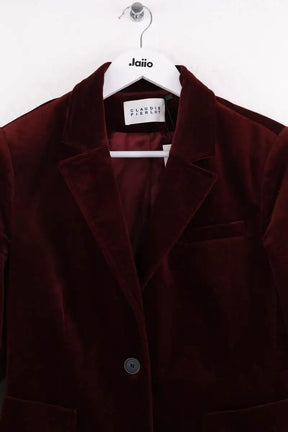 Blazer Claudie Pierlot Bordeaux en Coton