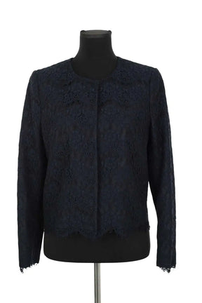 Blazer Claudie Pierlot Marine en Coton, taille M - Seconde Main
