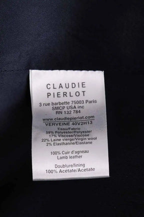 Blazer Claudie Pierlot Marine en Synthétique