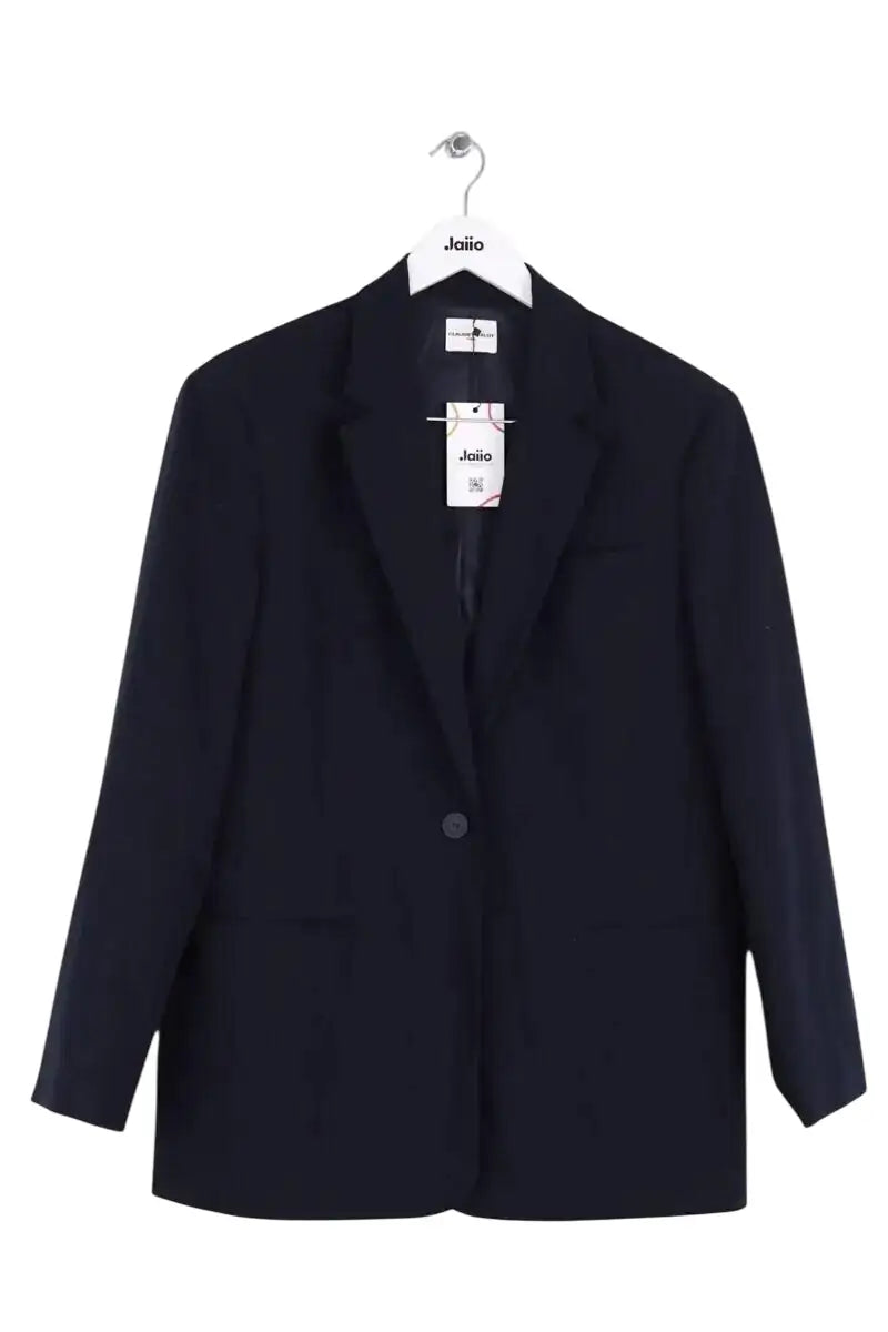 Blazer Claudie Pierlot Marine en Synthétique, taille M - Seconde Main