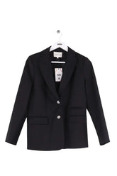 Blazer Claudie Pierlot Noir en Synthétique, taille M - Seconde Main
