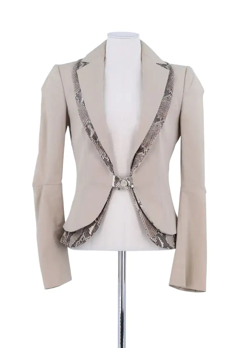 Blazer Dolce & Gabbana Beige en Coton, taille S - Seconde Main