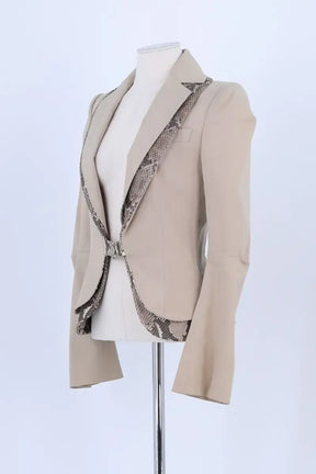 Blazer Dolce & Gabbana Beige en Coton