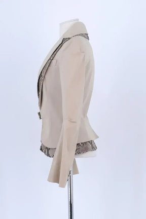Blazer Dolce & Gabbana Beige en Coton