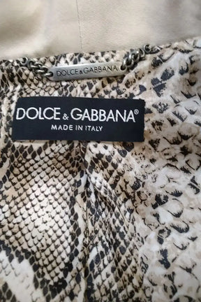 Blazer Dolce & Gabbana Beige en Coton