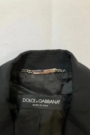 Blazer Dolce & Gabbana Noir en Laine