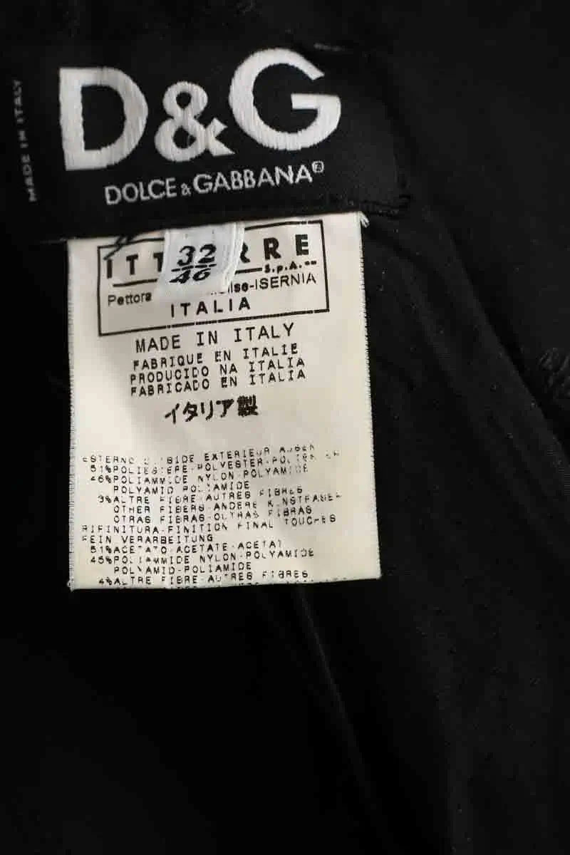 Blazer Dolce & Gabbana Noir en Polyester