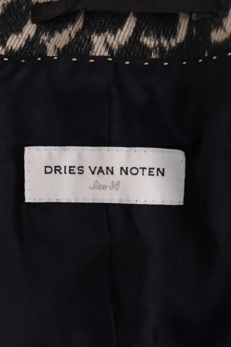 Blazer Dries Van Noten Noir en Coton