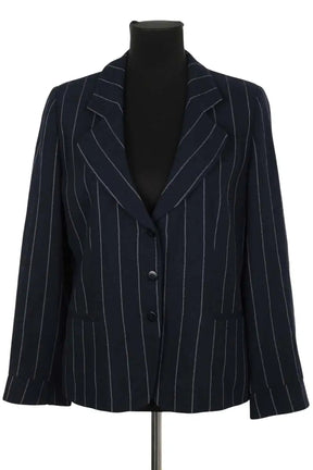 Blazer Emporio Armani Bleu en Viscose, taille XXL - Seconde Main