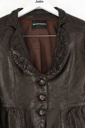 Blazer Emporio Armani Marron en Cuir