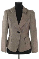 Blazer Emporio Armani Marron en Laine, taille M - Seconde Main