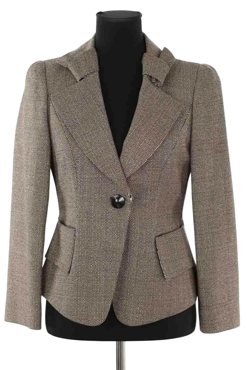 Blazer Emporio Armani Marron en Laine, taille M - Seconde Main