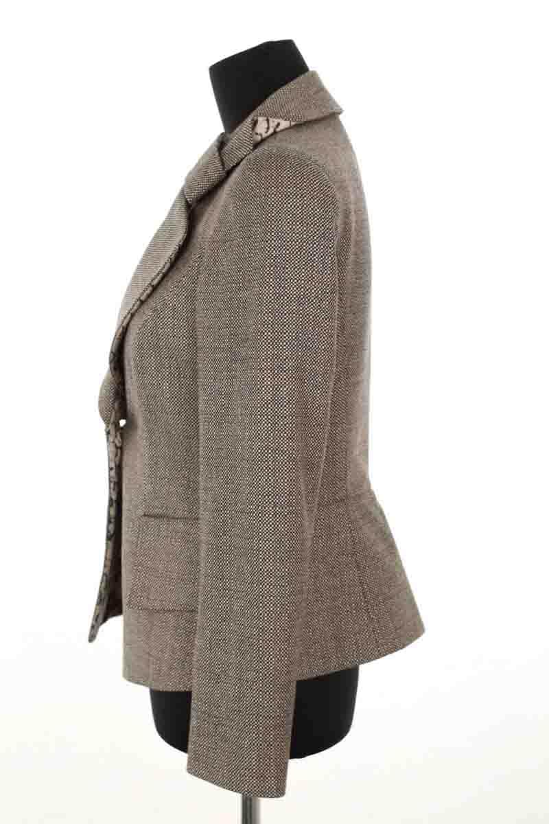 Blazer Emporio Armani Marron en Laine