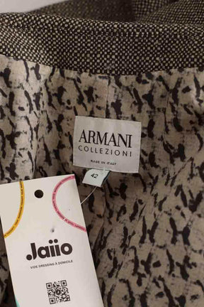 Blazer Emporio Armani Marron en Laine
