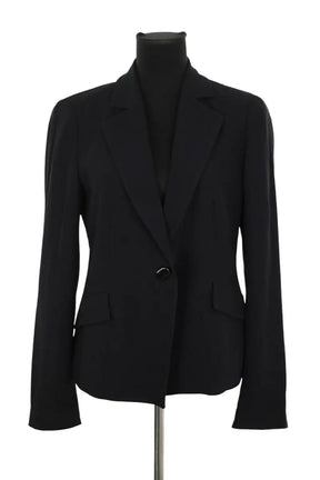 Blazer Emporio Armani Noir en Synthétique, taille XL - Seconde Main