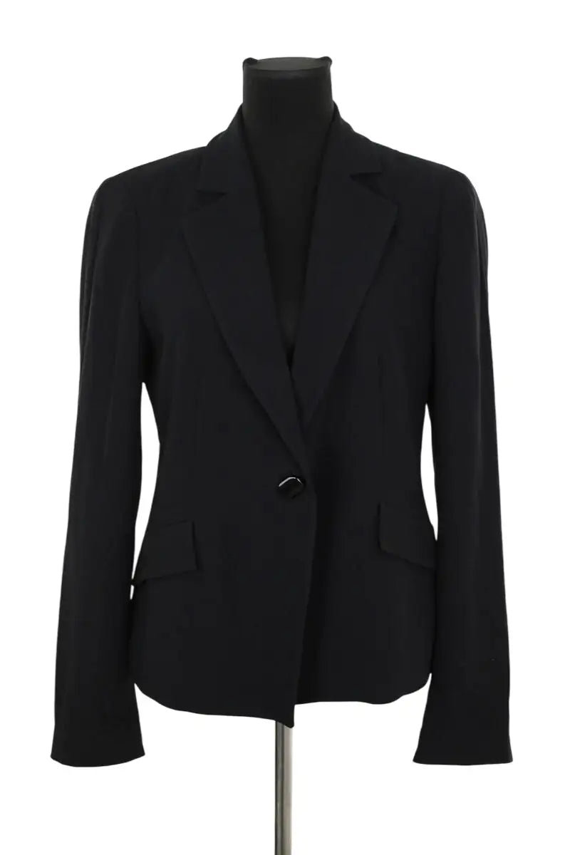 Blazer Emporio Armani Noir en Synthétique, taille XL - Seconde Main