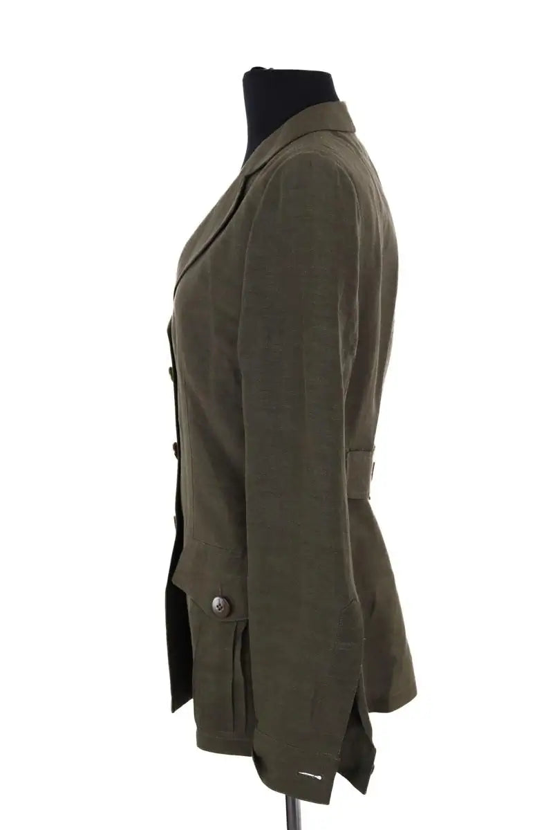 Blazer Emporio Armani Vert en Lin