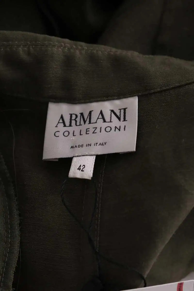 Blazer Emporio Armani Vert en Lin