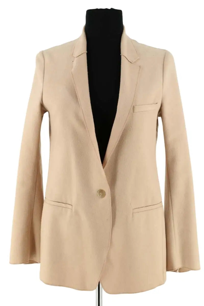 Blazer Forte_Forte Beige en Laine, taille XS - Seconde Main