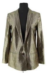 Blazer Forte_Forte Doré en Synthétique, taille M - Seconde Main