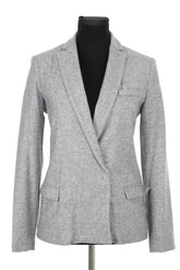 Blazer Forte_Forte Gris en Laine, taille S - Seconde Main