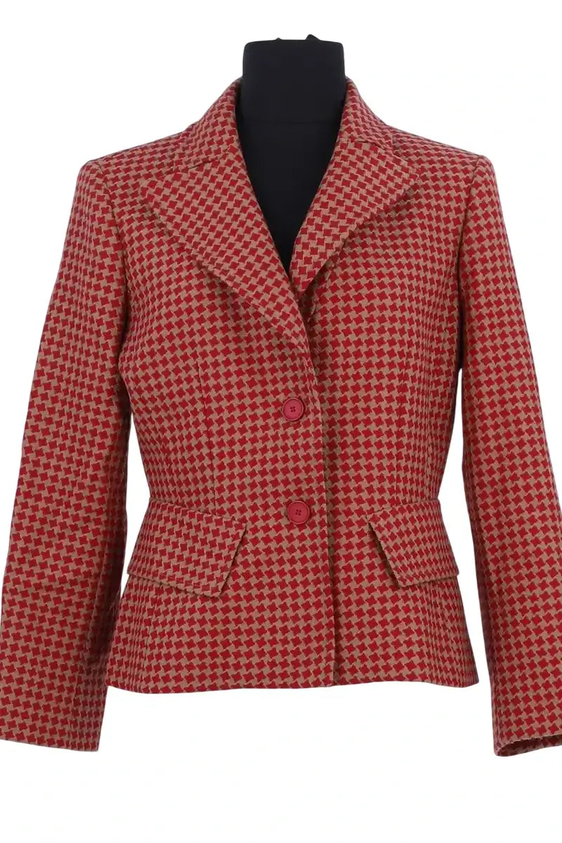 Blazer Georges Rech Rouge en Laine, taille L - Seconde Main