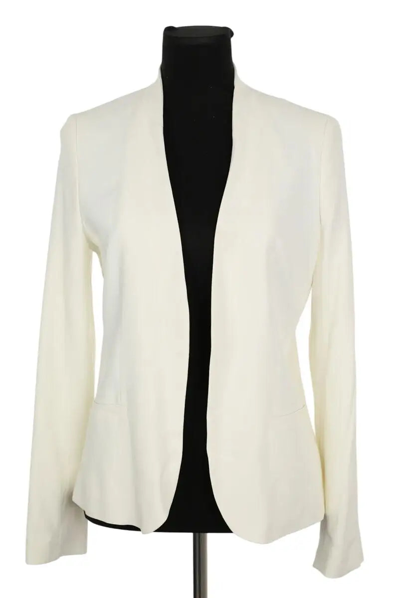 Blazer Gerard Darel Blanc en Viscose, taille L - Seconde Main